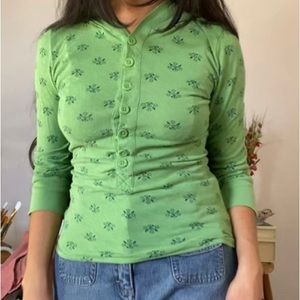 Aeropostale hooded mid sleeve‎ top